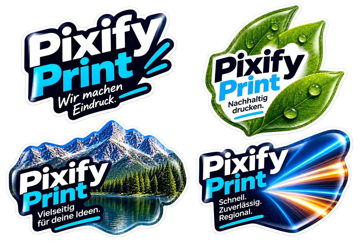 Aufkleber & Sticker Freeform 50/75/100mm