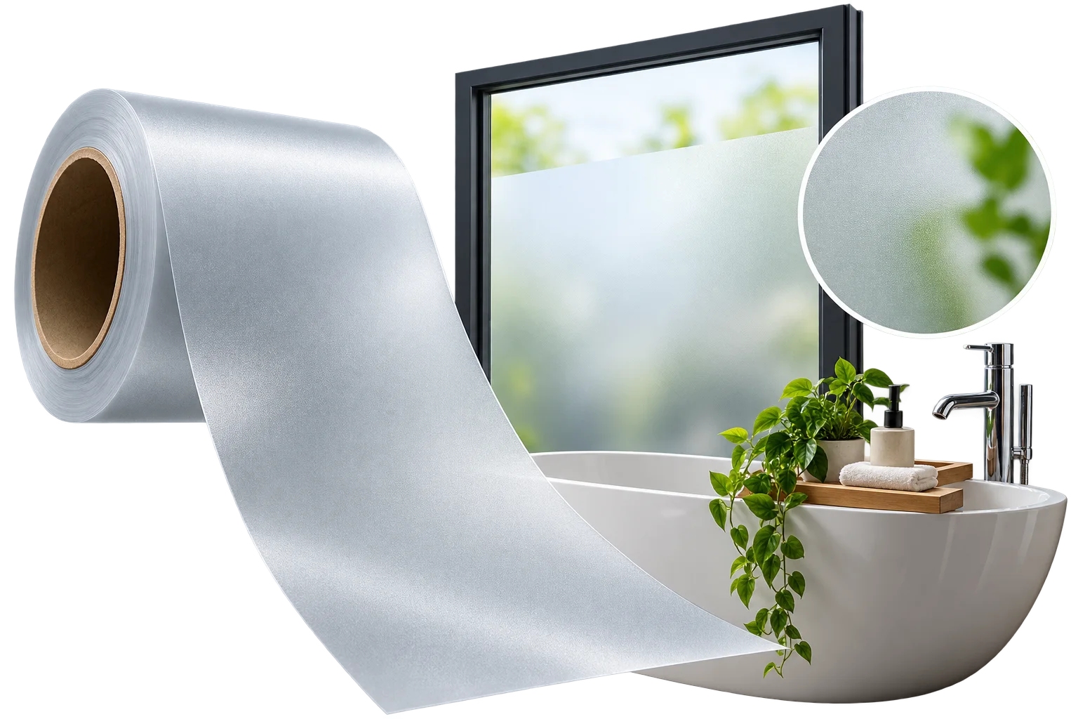 Milchglasfolie nach Mass – Sichtschutz für Fenster & Glastüren